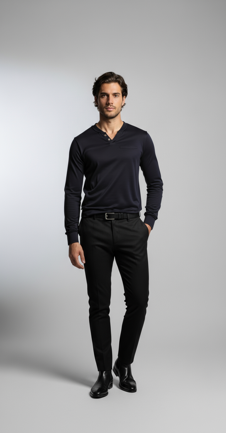 Camicia Henley