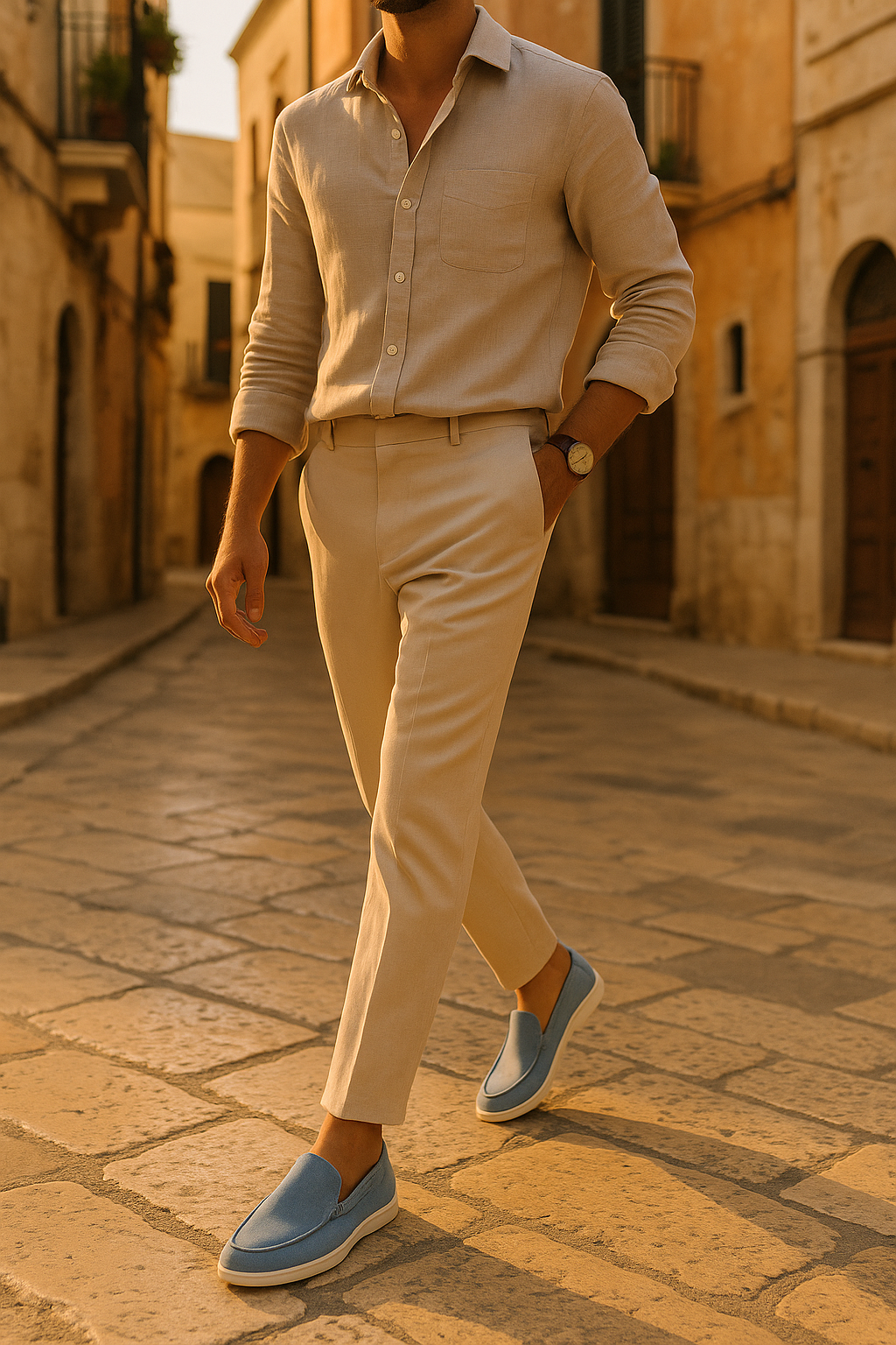 Solario Loafers - light blue