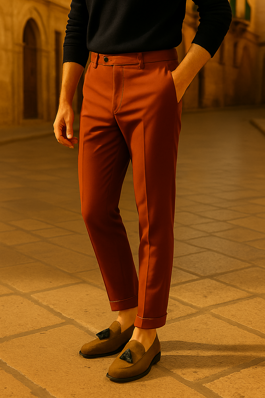 Bari Trousers – Bordeaux