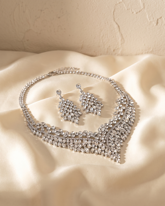 La Regina — Statement Necklace & Earring Set — FYNX