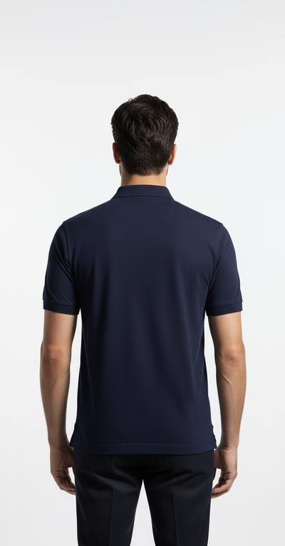 Navy Polo - Achterkant