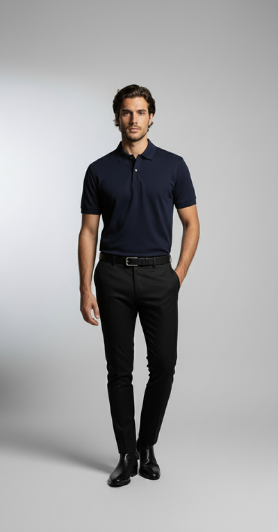 Navy Polo - Voorkant