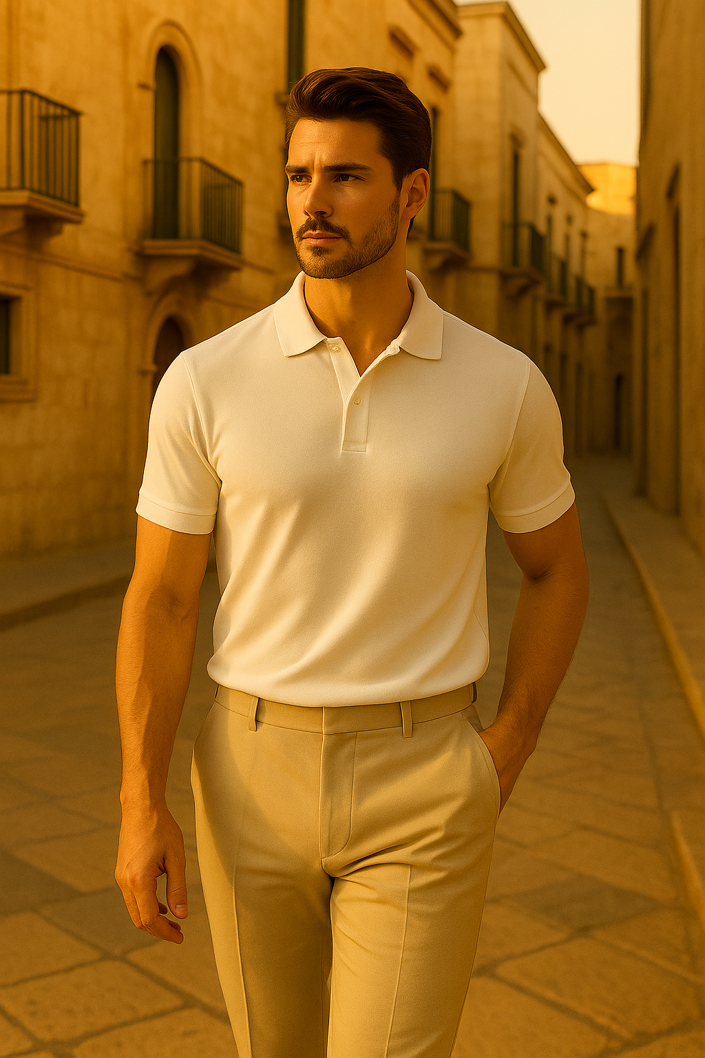 Lusenti Polo – White