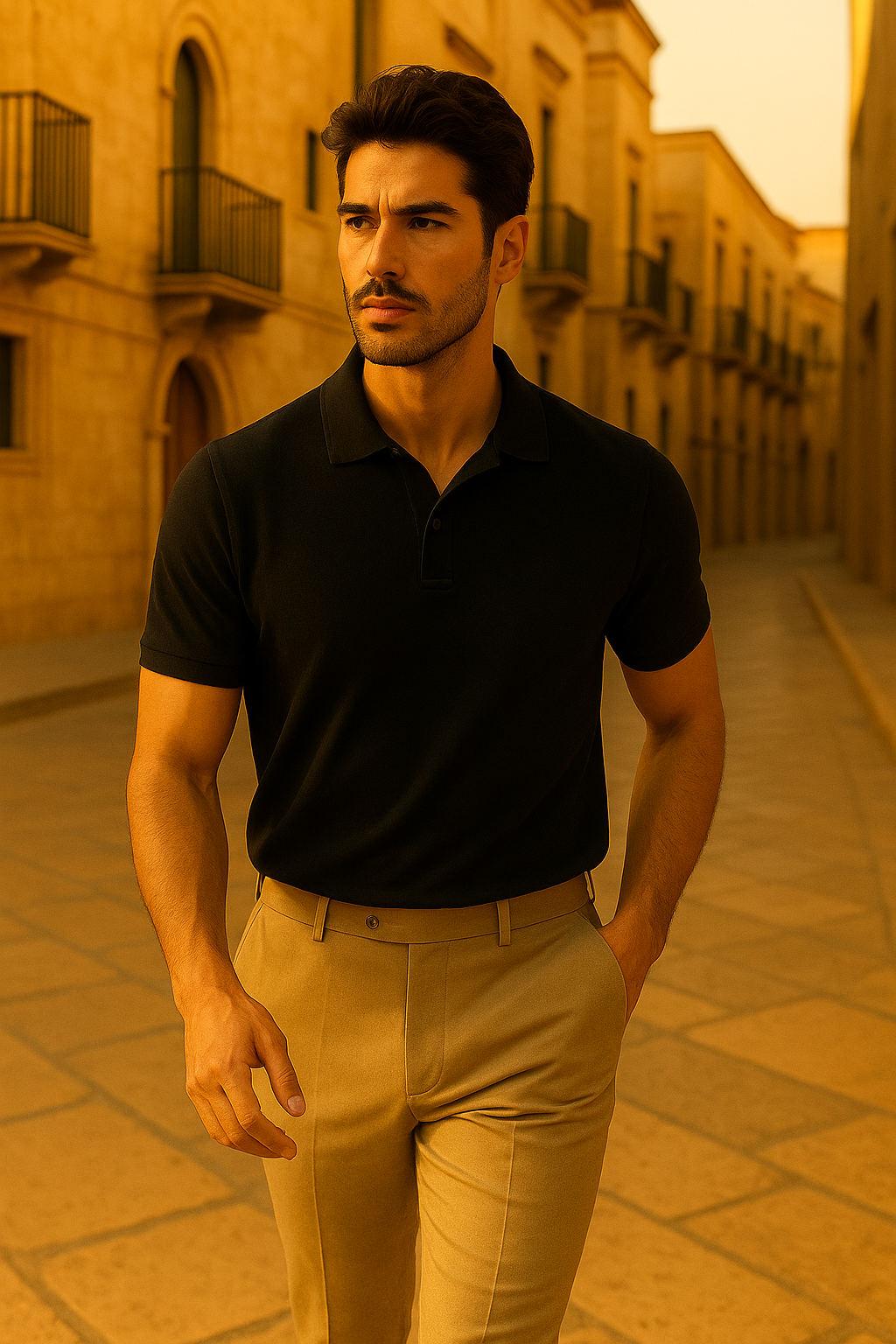 Lusenti Polo – Black
